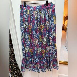 Anthropologie Floral Maxi Skirt - Size XS